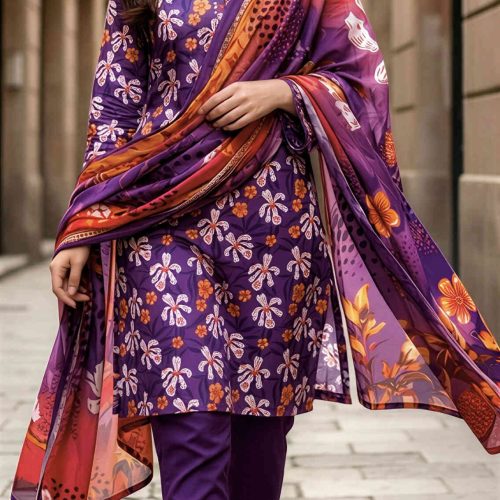 3 Piece Doria Lawn Unstitched