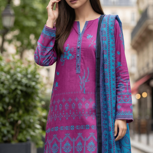 3 Piece Doria Lawn Unstitched